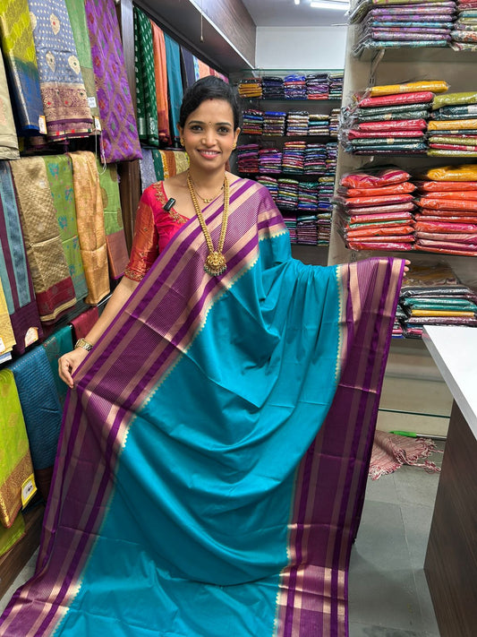 Mysore Crepe Bentex Border Saree (2980)