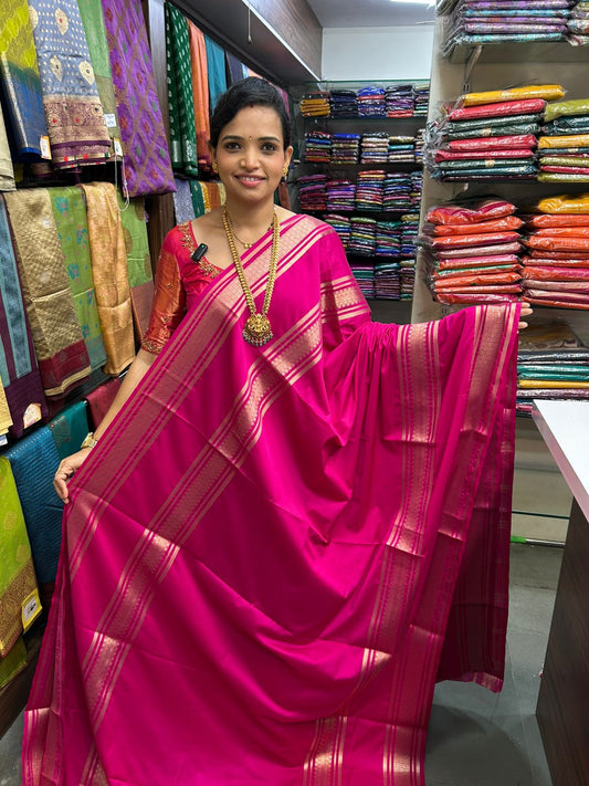 Mysore Crepe Bentex Border Saree (2979)