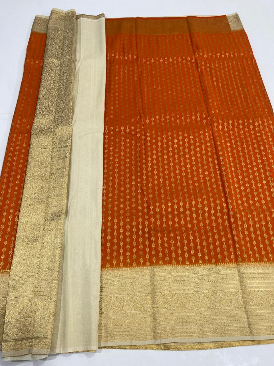Georgette Lines Saree (2991D)