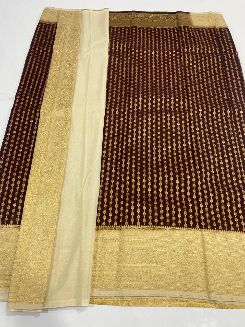 Georgette Lines Saree (2991D)