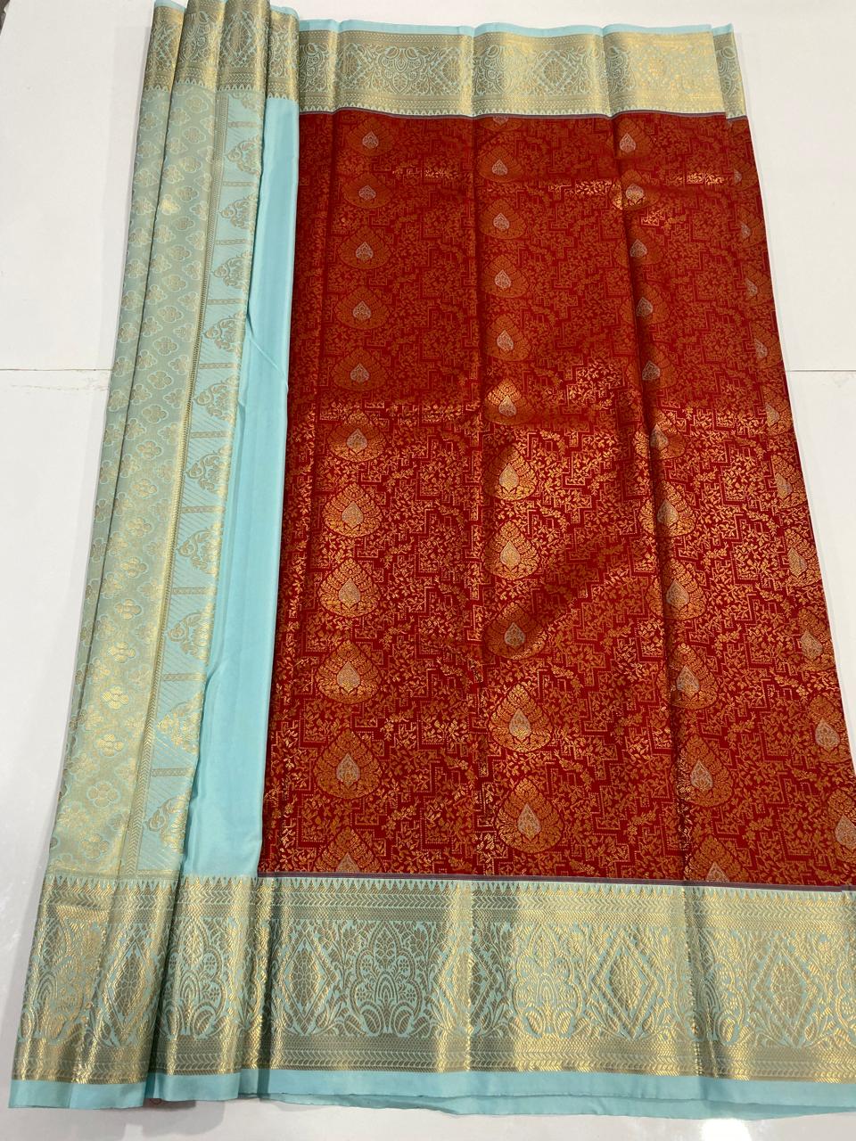 Kanchipuram semi silk sarees (2963)