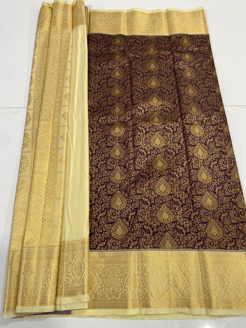 Kanchipuram semi silk sarees (2963)