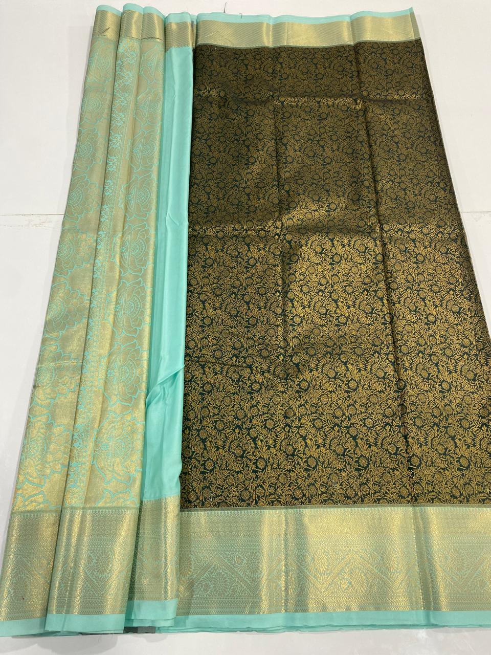 Kanchipuram semi silk sarees (2963)