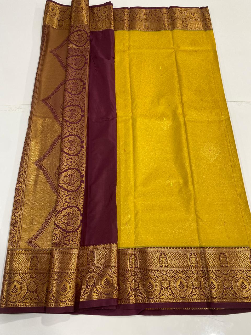 Kanchipuram semi silk sarees (2963)