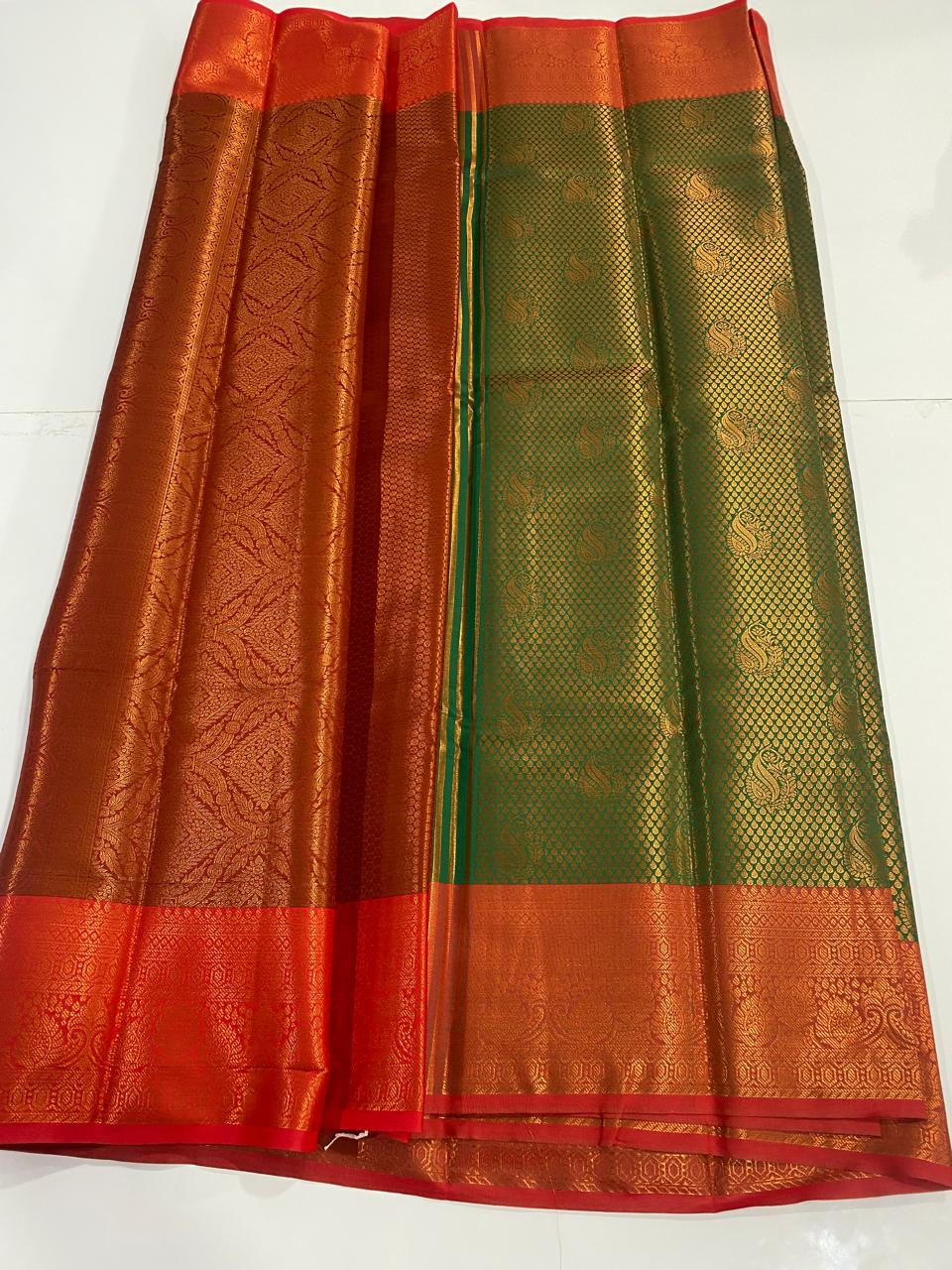 Semi Silk Broket Saree (2989A)