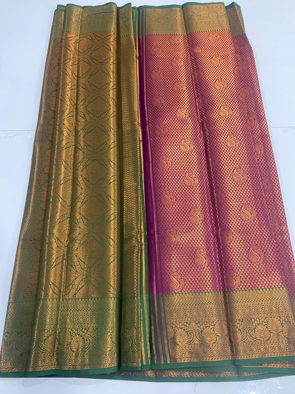 Semi Silk Broket Saree (2989A)