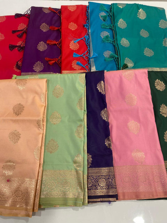 Semi Silk Butta Saree (2987)