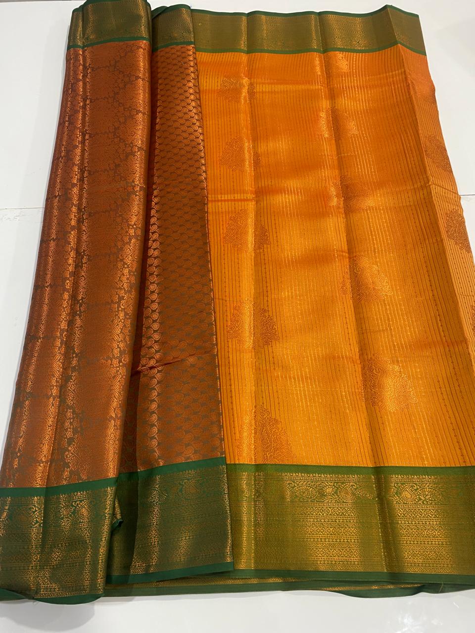 Semi Silk Broket Saree (2989B)