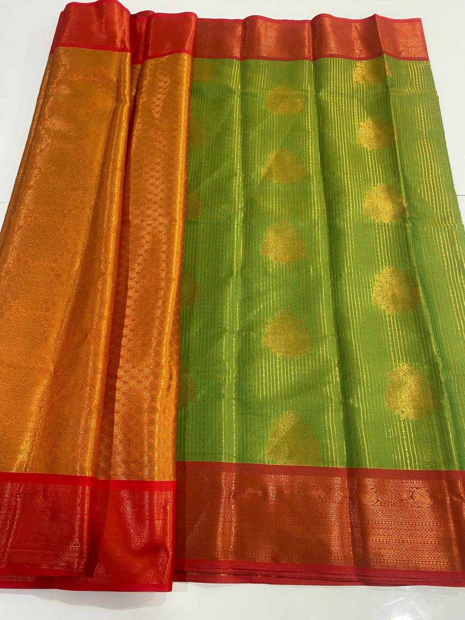 Semi Silk Broket Saree (2989B)