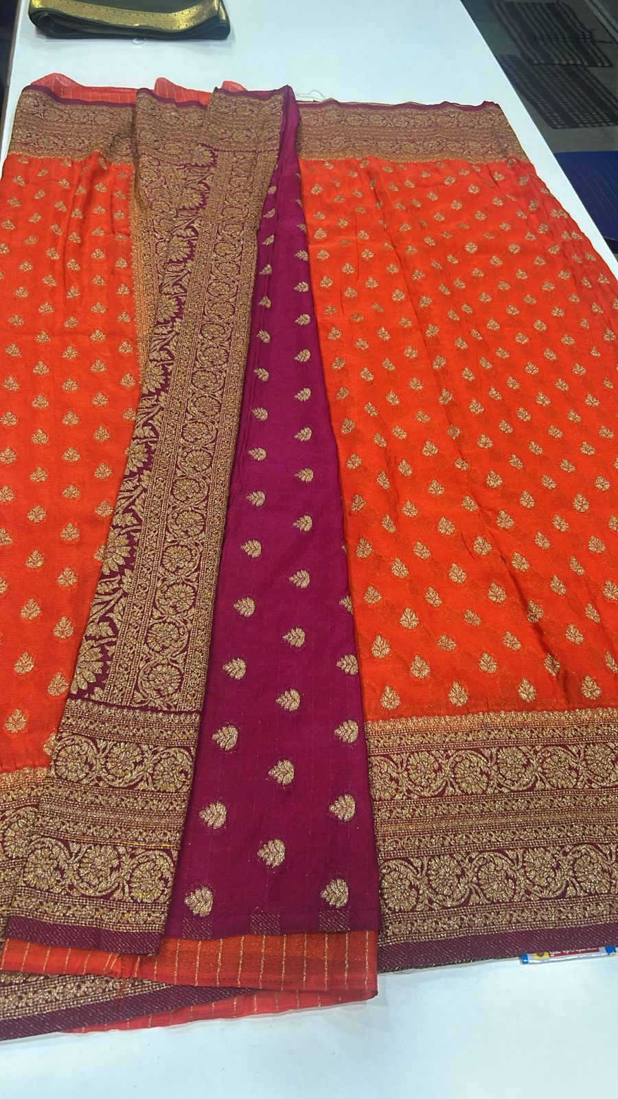 Khaddi Georgette Neem Jari Saree (2002)