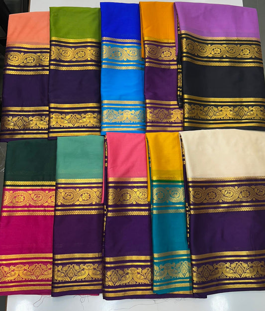 Crepe Big Bentex Border Saree (2439D)
