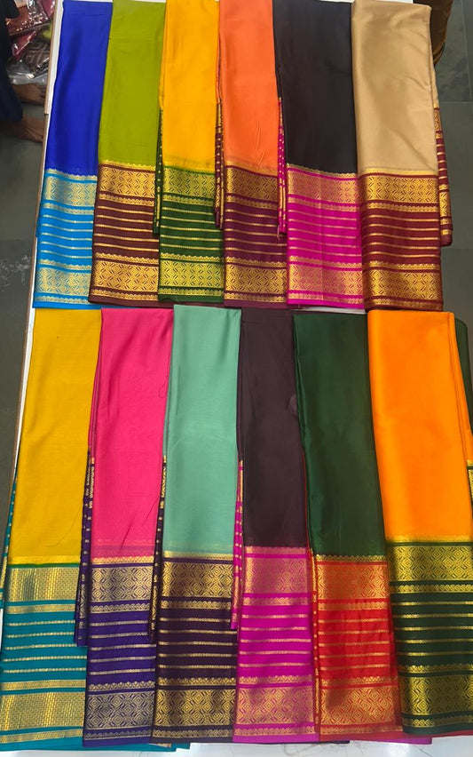 Crepe Big Bentex Border Saree (2439H)