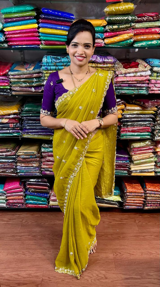Fancy Space Silk Saree (2452)