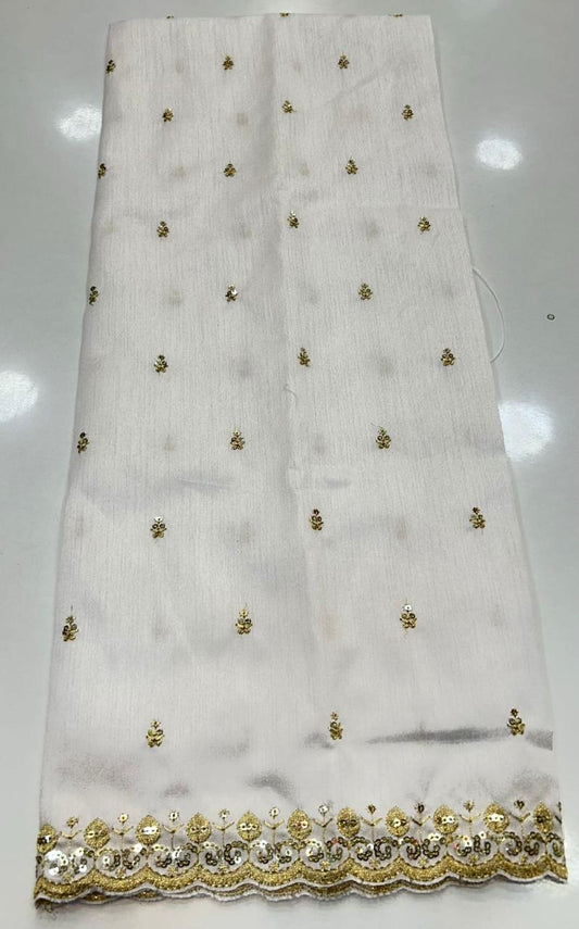 White Embroidery Blouse (2424J)