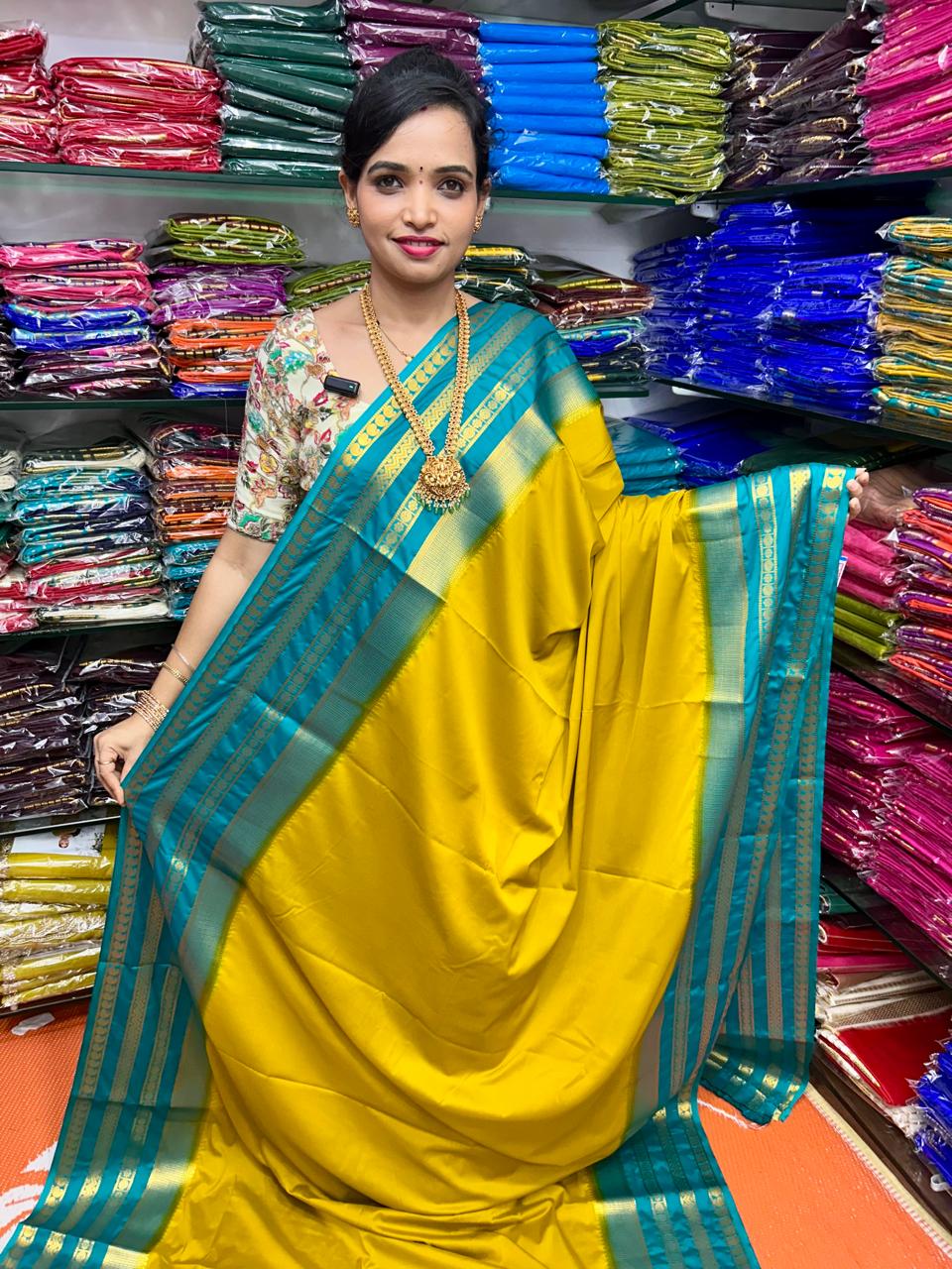 Mysore Crepe Dani Saree (2554)