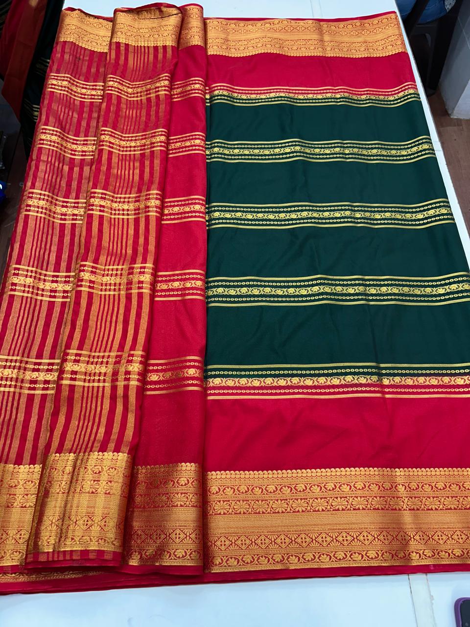 Mysore Crepe Body Lines Saree (2617)