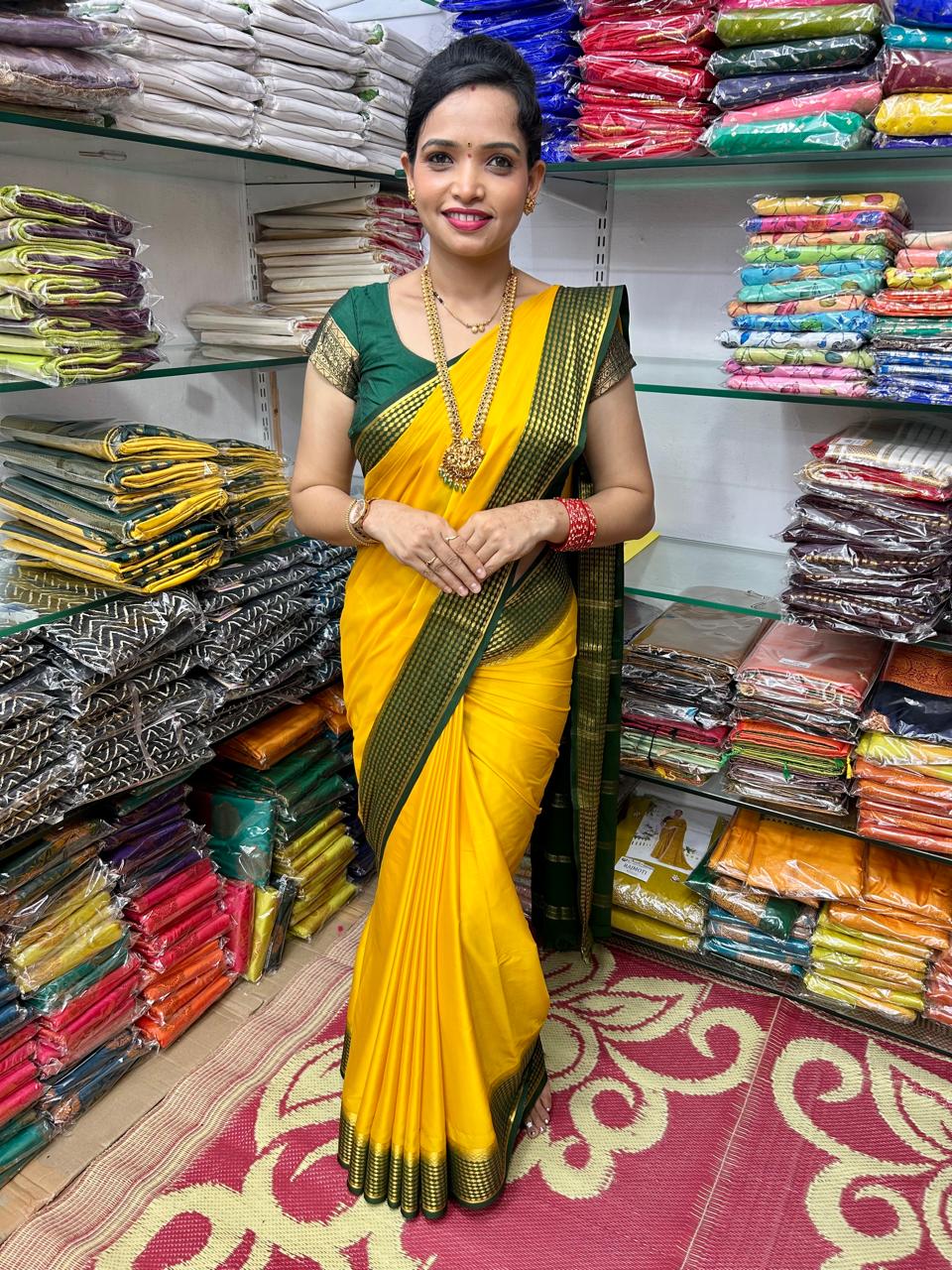 Mysore Crepe 2D Saree (2638)