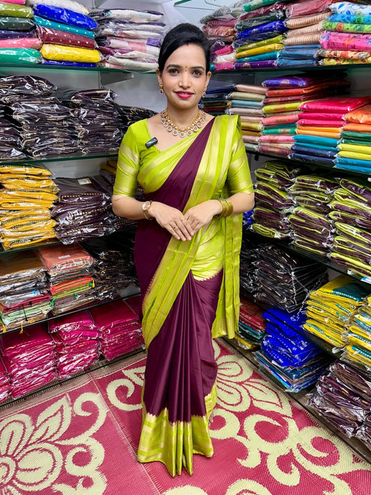 Mysore Crepe 2D Saree (2635C)