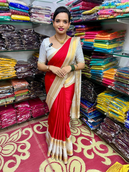 Mysore Crepe 2D Saree (2635D)