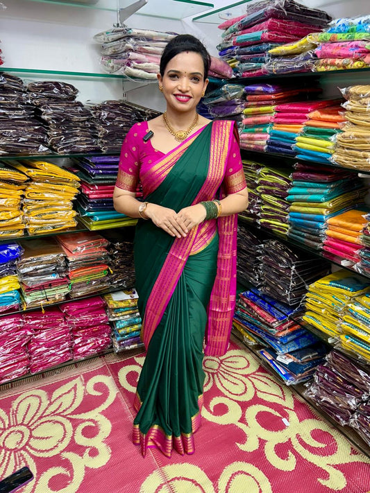 Mysore Crepe 2D Saree (2641B)