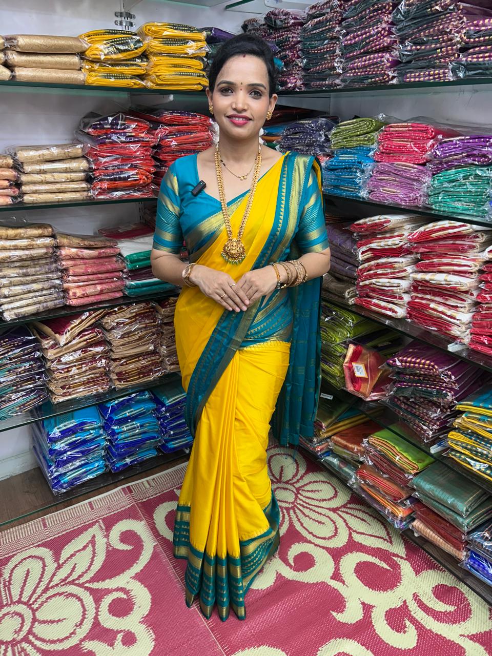 Mysore Crepe 2D Dani Saree (2707C)