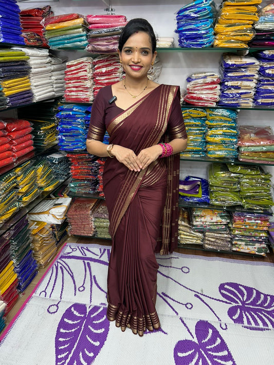 Mysore Crepe Self Saree (2764B)