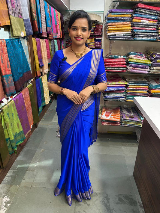 Mysore Crepe Self Saree (2764D)