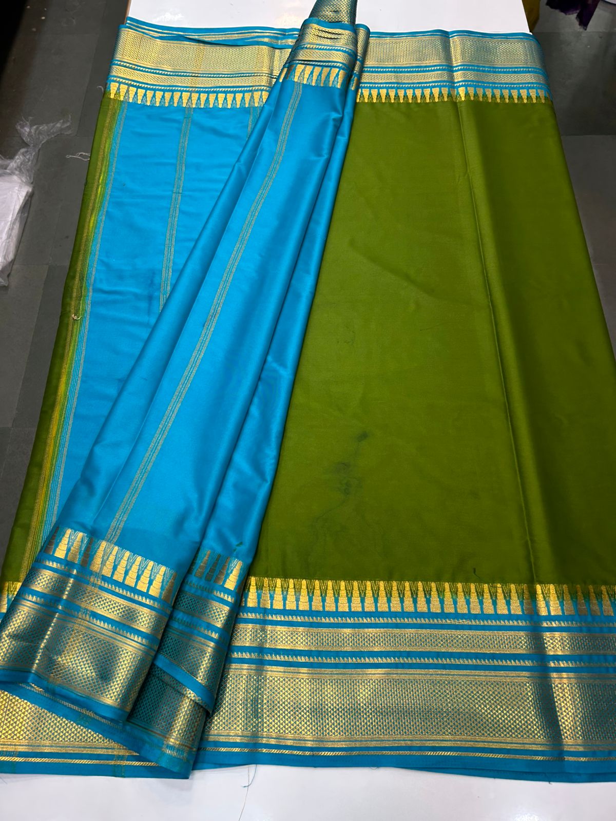 Mysore Crepe Big Border Saree (2765B)