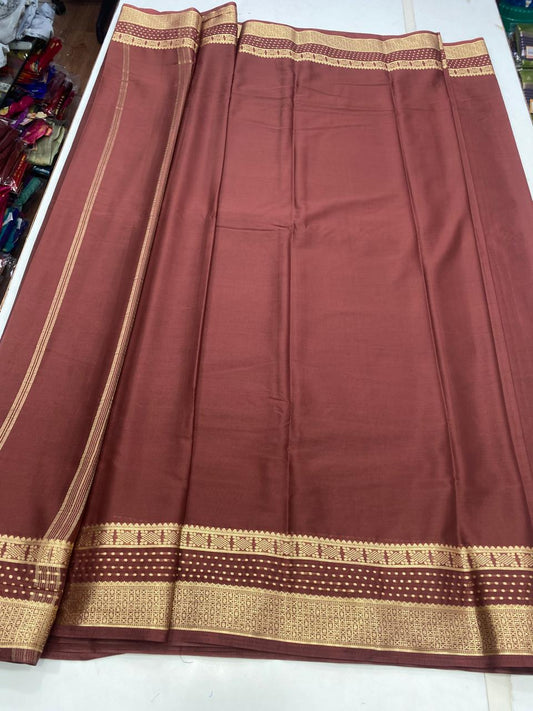 Mysore Crepe Self Saree (2792B)