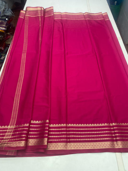 Mysore Crepe Self Saree (2764A)