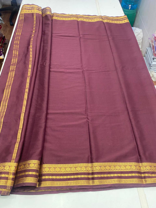 Mysore Crepe Self Saree (2808)