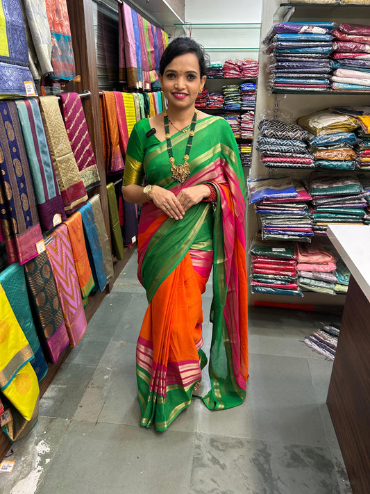 Fancy Georgette 3D Saree (2842)