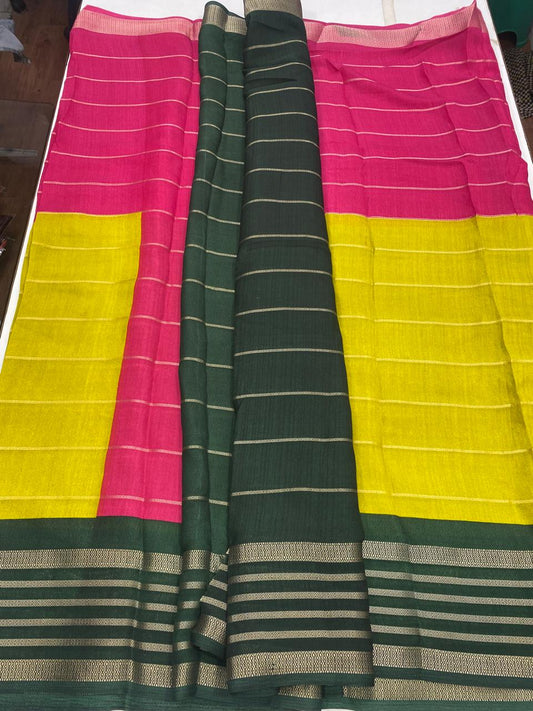 Fancy Georgette Jari Lines Saree(2836)