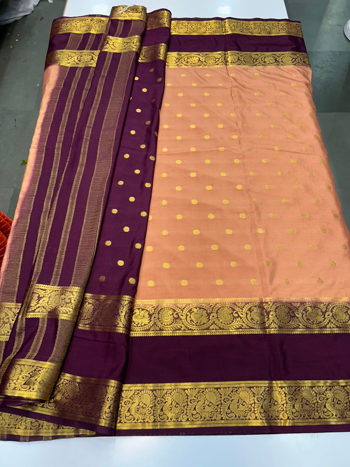 Mysore Crepe Butta Saree (2889)