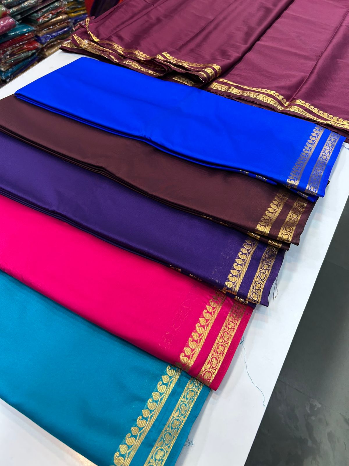 Mysore Crepe Self Saree(2899)