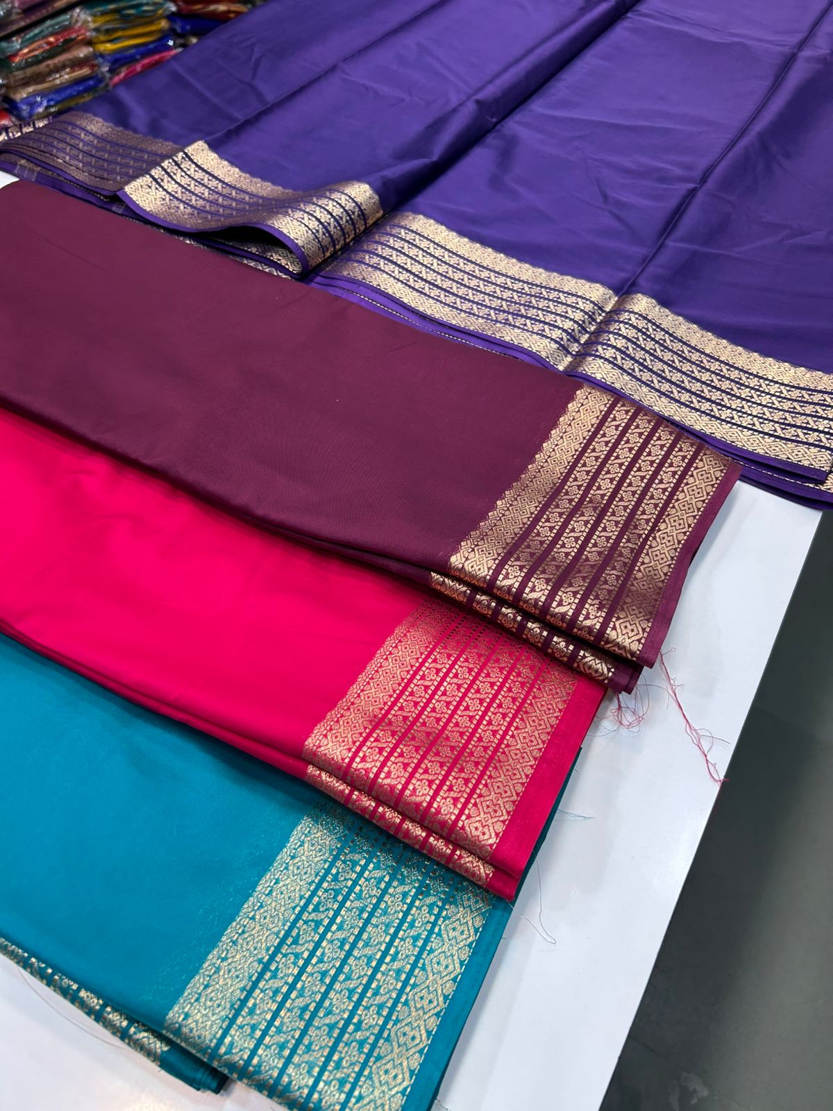 Mysore Crepe Self Saree(2903)