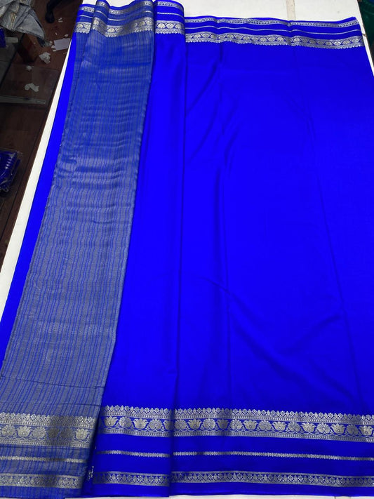 Mysore Crepe Self Saree(2921B)