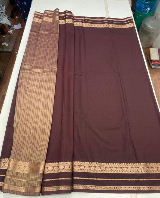 Mysore Crepe Self Saree(2921A)