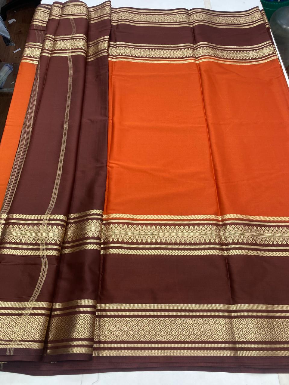 Mysore Crepe Bentex Border Saree(2926)