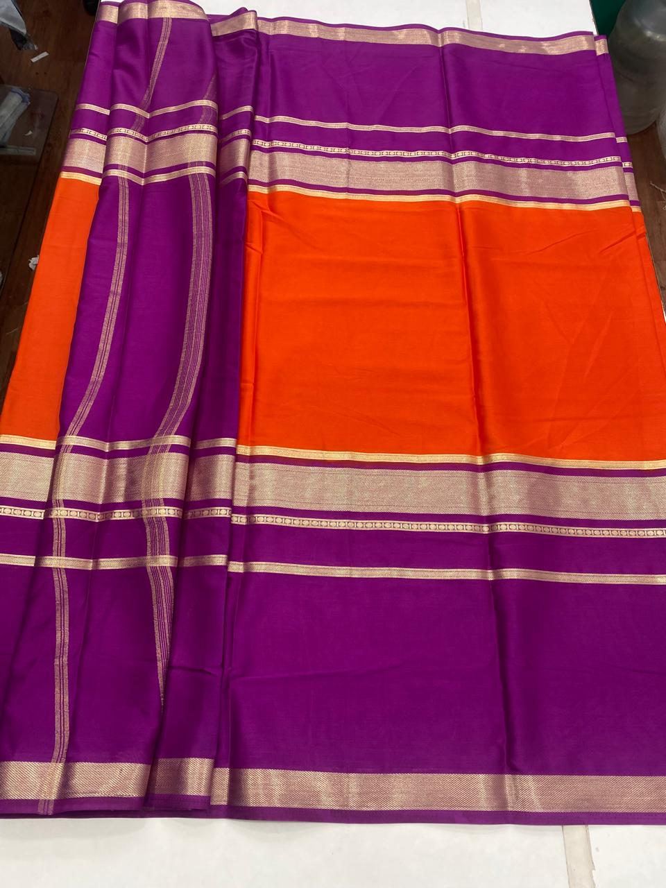 Mysore Crepe Bentex Border Saree (2928)