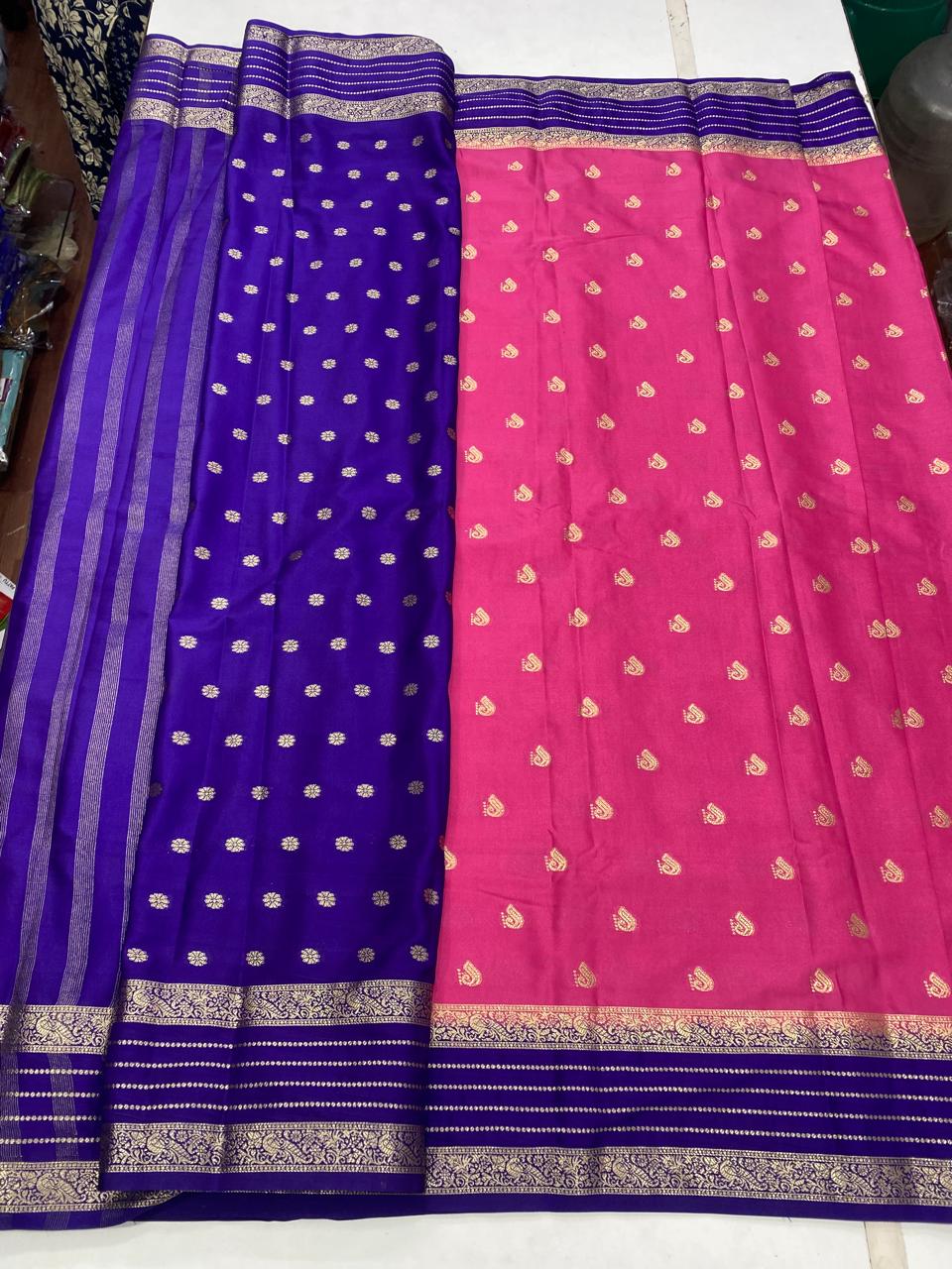 Mysore Crepe Butta Saree (2941C)