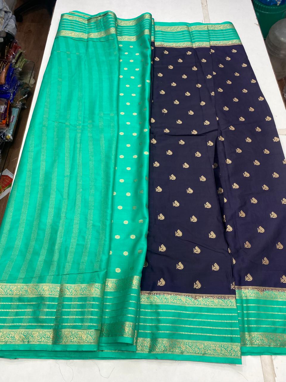 Mysore Crepe Butta Saree (2941C)