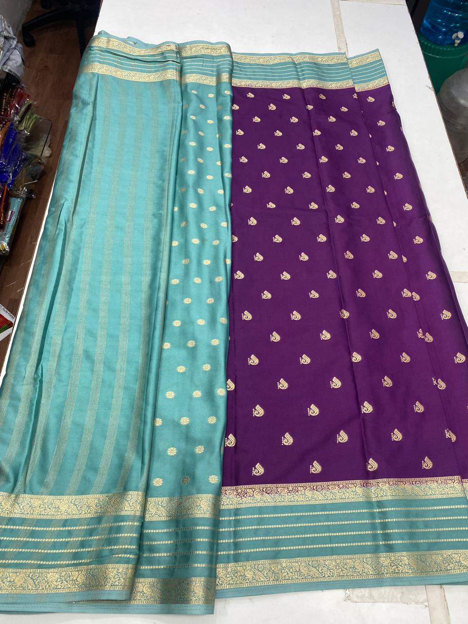 Mysore Crepe Butta Saree (2941C)
