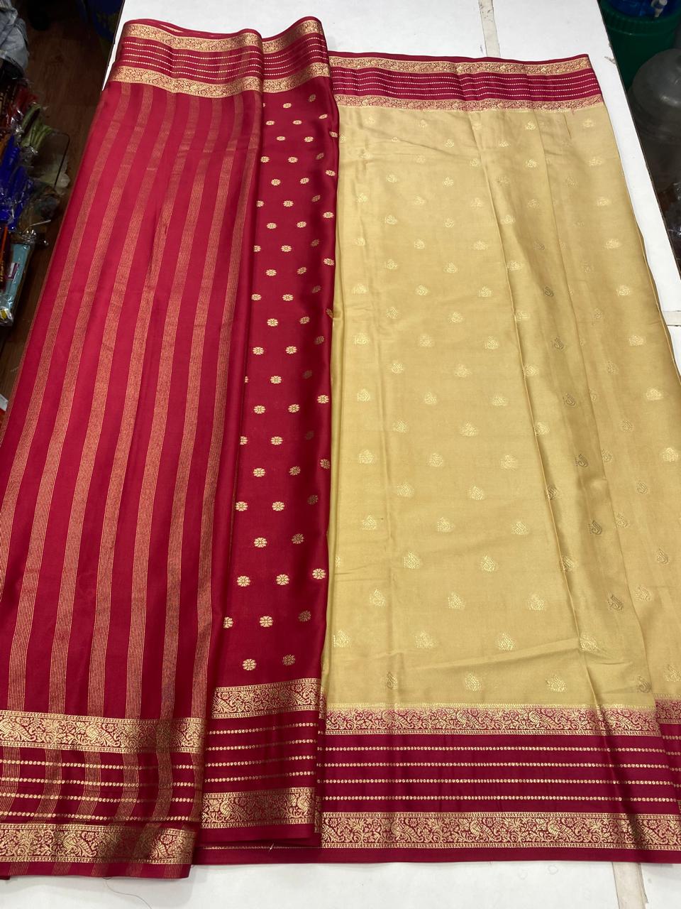 Mysore Crepe Butta Saree (2941C)