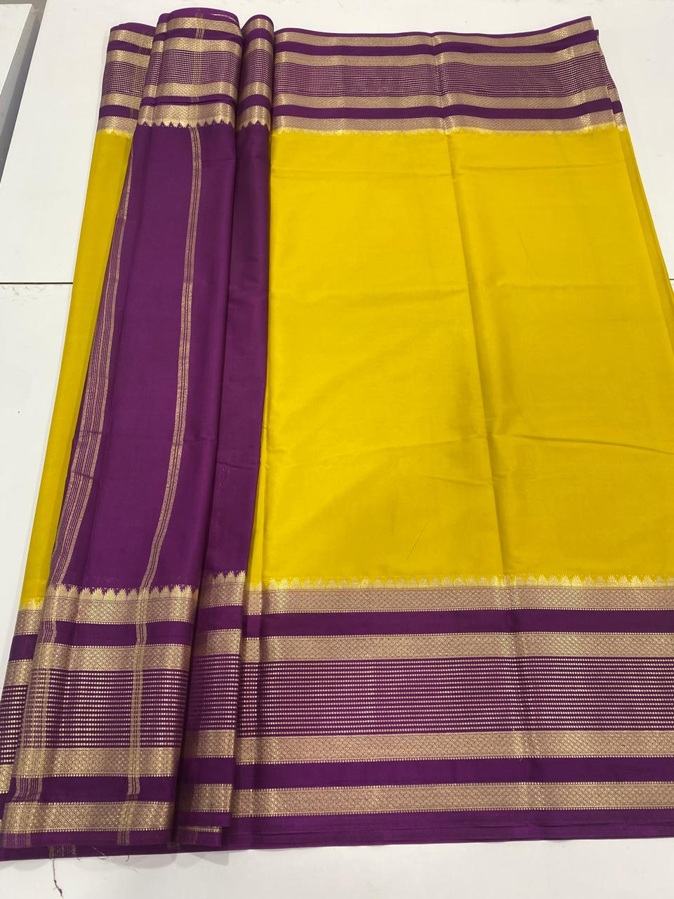 Mysore Crepe Bentex Border Saree (2975)