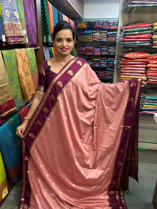 Mysore Crepe Butta Saree (2965B)