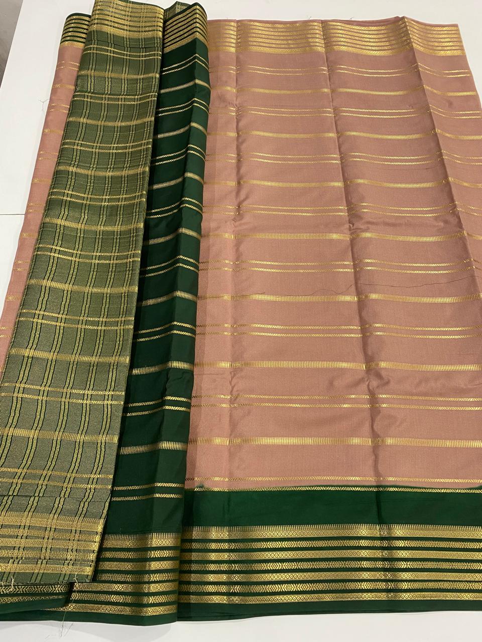 Mysore Crepe Lines Saree (2966)
