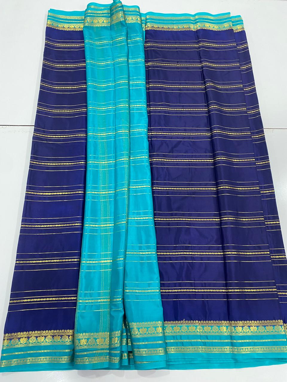 Mysore Crepe Lines Saree (2964)