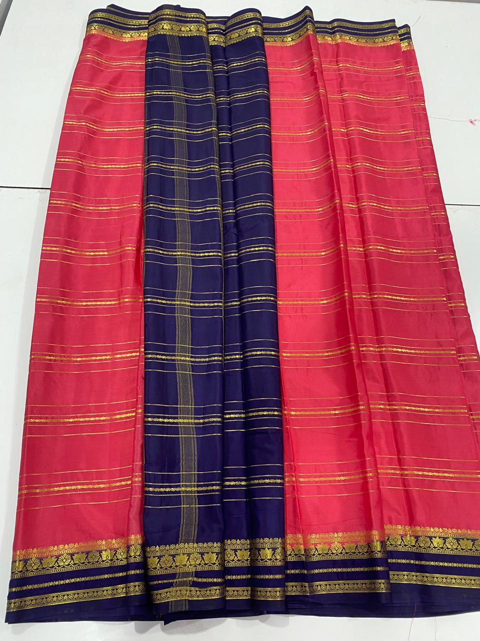 Mysore Crepe Lines Saree (2964)