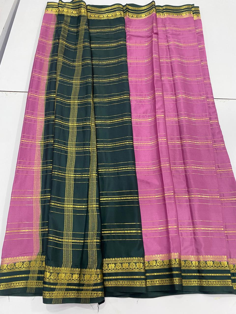 Mysore Crepe Lines Saree (2964)